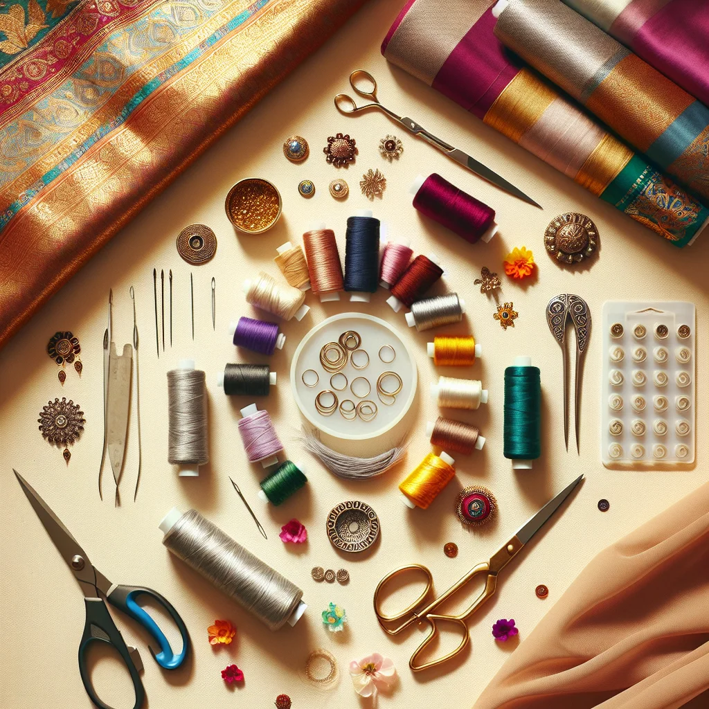 saree kuchu making materials