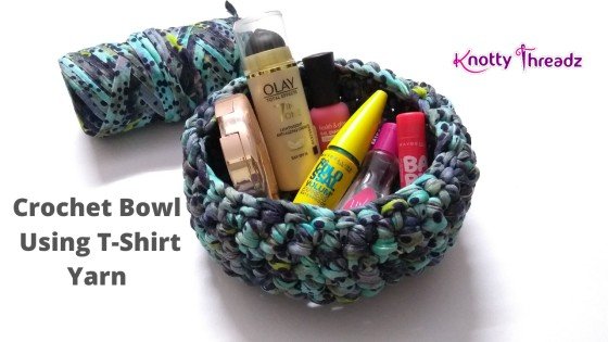 How to Crochet a Bowl Using T-Shirt Yarn