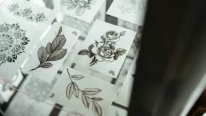 Hand drawn aari / maggam work printable designs for back neck and sleeves