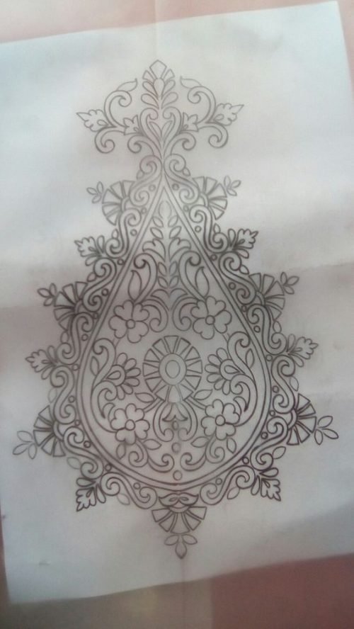 Sleeve Designs for Aari embroidery or Maggam work - Printable - Knotty ...