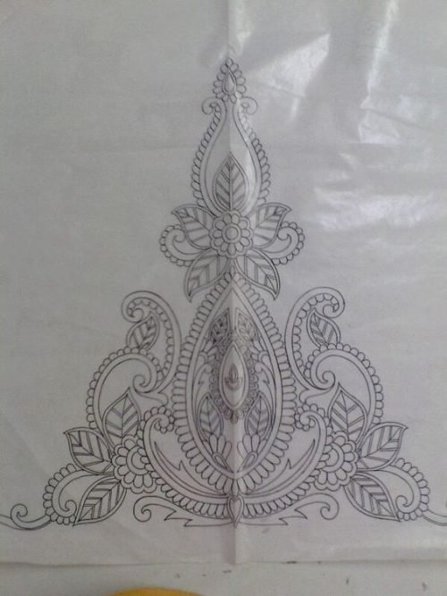 Sleeve Designs for Aari embroidery or Maggam work - Printable - Knotty ...