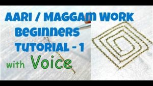 How to do Chain Stitch in Aari or Maggam Work