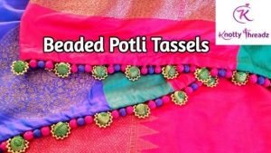 Beaded Potli Design - Saree Tassels