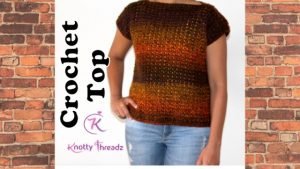 Crochet Top With Peek-a-boo Sleeves