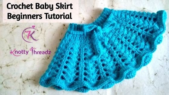 Crochet Baby Skirt for 0-6 months old