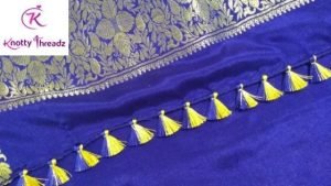 How to make Double Color Saree Kuchu