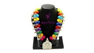 Multicolor Silk Thread Kolhapuri Bead Necklace