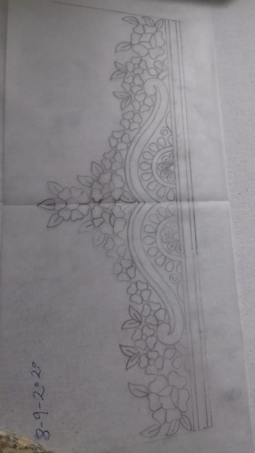 tracing design for aari work