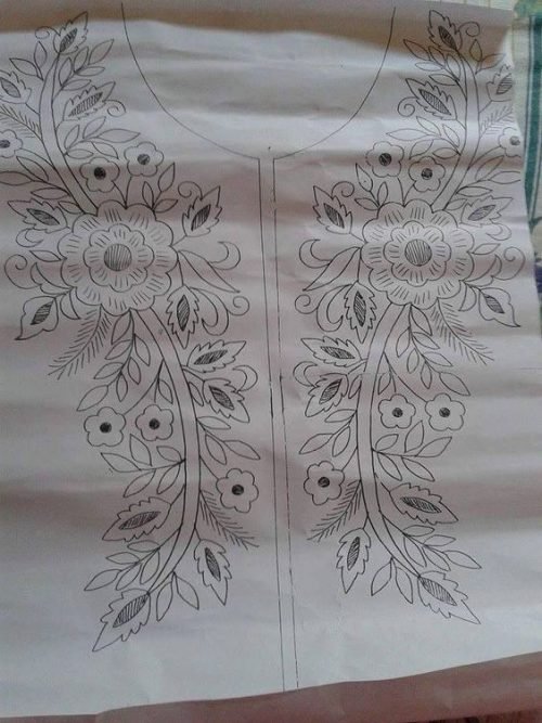 Hand Embroidery Tracings - Aari/Maggam Work - Knotty Threadz