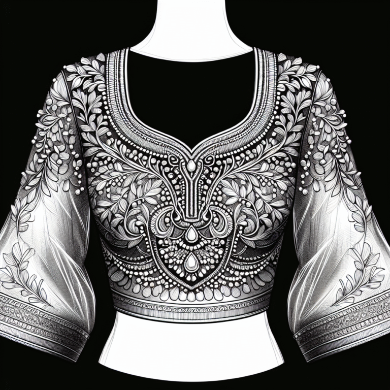Trending Blouse Designs for Tall People